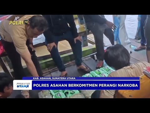 SATRES NARKOBA POLRES ASAHAN GAGALKAN PEREDARAN 35 KG SABU
