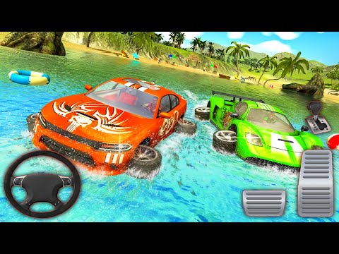 3D Water Surfur Car Floating Beach Drive - Android Gameplay