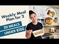 Under 100 Meal Prep For 2 Adults 30 Healthy High Protein Budget Meals For The Week