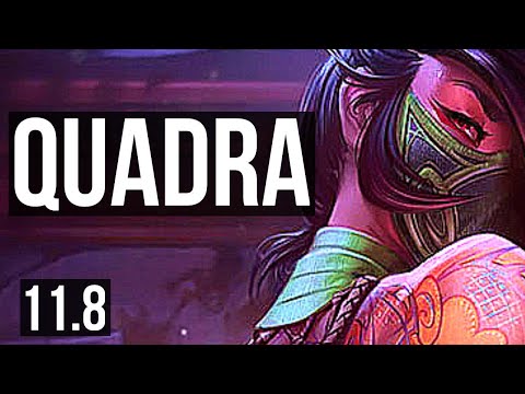 AKALI vs SYLAS (MID) | 14/0/2, Quadra, Legendary, 1.8M mastery, 800+ games | NA Master | v11.8