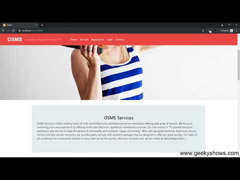 Introduction to Online Service Management System Project PHP MySQL Hindi