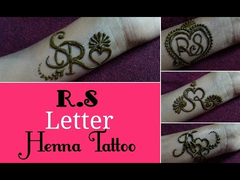 DIY Henna|mehndi tattoo|tattoo design|Beautiful R❤S letter tattoo| 4 different easy tattoo | #mehndi | Video & Photo DIY Henna|mehndi tattoo|tattoo design|Beautiful R❤S letter tattoo| 4 different easy tattoo | #mehndi | Video & Photo