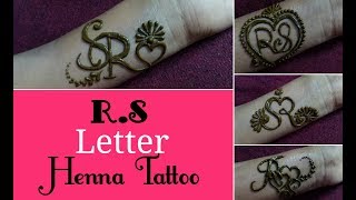 R Letter Mehndi Design Beautiful R Mehndi Tattoo Video Photo