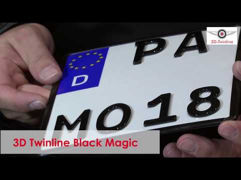 Carbon, Black Magic & Carboon: Varianten 3D-Kennzeichen Twinline