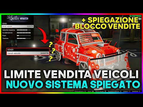 ⚠️NUOVO LIMITE VENDITA VEICOLI PERSONALI + Spiegazione BLOCCO VENDITE GTA 5 Online ITA