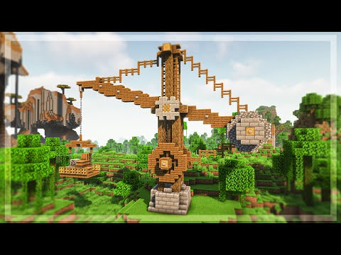 Minecraft: How to Build a Medieval Crane - Tutorial