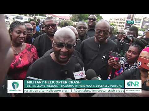 Military Helicopter Crash: Sierra Leone President, Bawumia & Others Mourn Victims