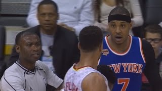 Carmelo Anthony Ejected for Flagrant Foul! Overtime Thriller Knicks vs Hawks