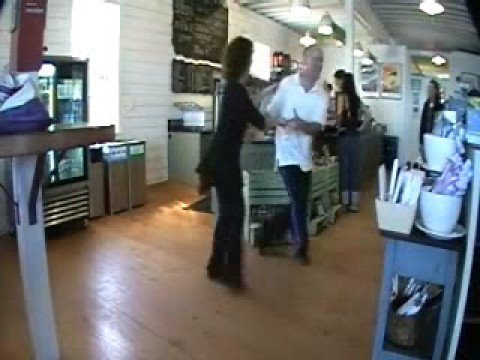 SF Coffeeshop Lindy-bomb, Ari Levitt and Jane Barnes