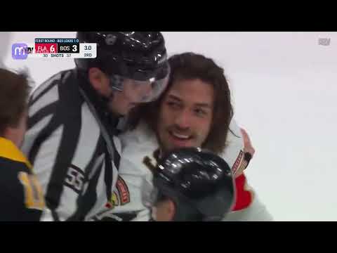 boston bruins vs flordia panthers scrums