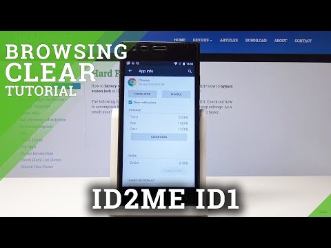 How to Clear Browsing Data in ID2ME ID1 - Delete Chrome History