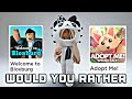 Would you rather (roblox games edition)😮