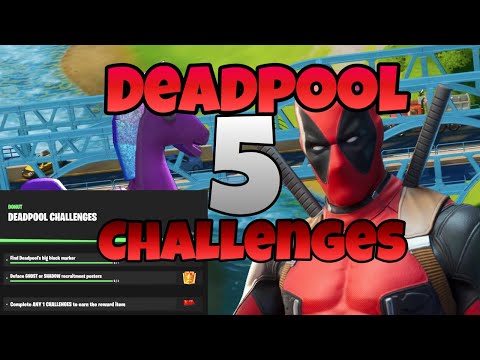 DEADPOOL'S WEEK 5 CHALLENGES - Stuffed Unicorn Location & Where To Find ALL 5 Bridges In ONE Match🛑