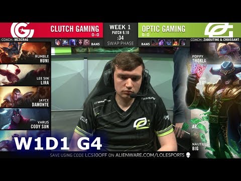 CG vs OPT | Week 1 Day 1 S9 LCS Summer 2019 | Clutch Gaming vs OpTic Gaming W1D1
