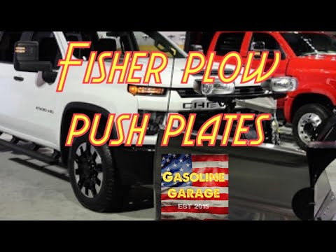 2021 Chevy 2500 HD Duramax Fisher plow push plates
