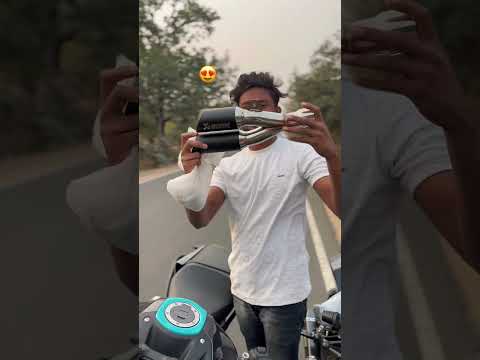 Dual akrapovic exhaust aa gya hai | mt15 aur rs200 ke liye | #akrapovic #mt15 #trending #shortsfeed