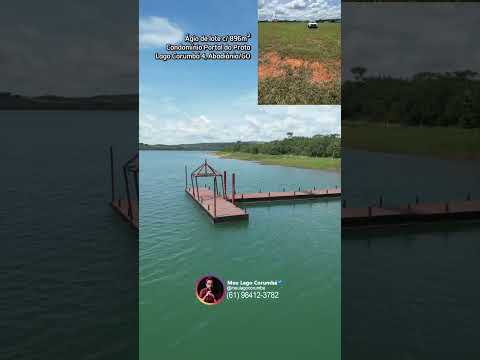 Ágio de lote c/ 896m no Condomínio Portal do Prata no Lago Corumbá 4, Abadiânia/GO