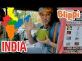 Blippi Travels to India | Learn About India For Kids | Learning About the Rickshaw Tuk Tuk