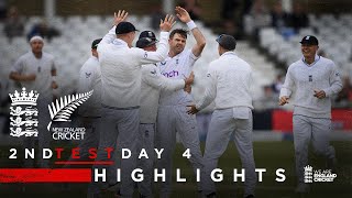 England Take Late Wickets | Highlights | England v New Zealand - Day 4 | 2nd LV= Insurance Test 2022