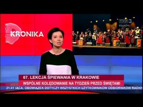 67. Lekcja Śpiewania (Kronika - 17.12.2017 r. - TVP3 Kraków)