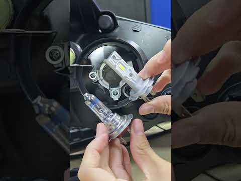How to Install the H7 LED Headlight Bulb on Your Own？ #automotive  #ledbulb #h7 #ledlights