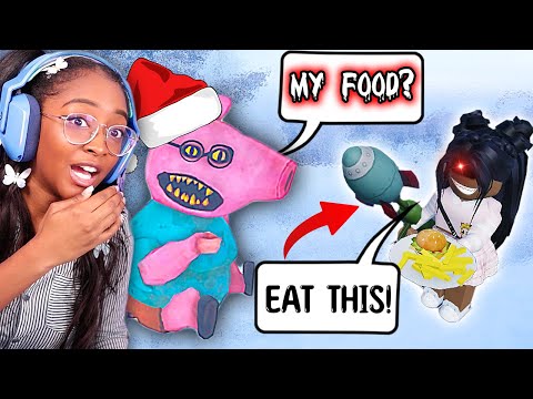 Roblox Hungry Pig... but I HAVE A ROCKET LAUNCHER!! (Christmas Update)