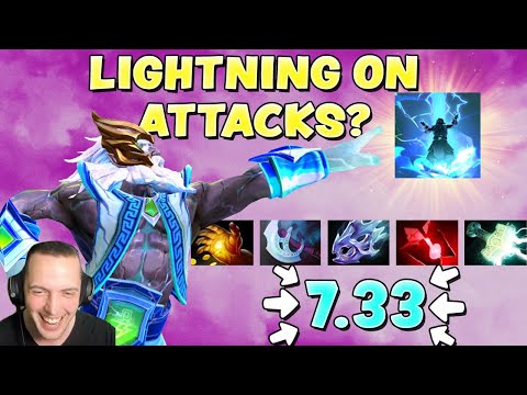 LIGHTNING ON ATTACKS? ZEUS IN 7.33 | NEW PATCH FIRST GAME