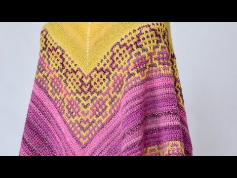 Collection 45 handmade Crochet mosaic and tapestry shawl and scarf شال و سكارف بالتابستري و الموزايك