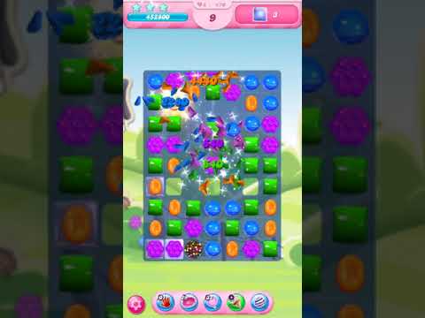 Candy Crush Saga - LEVEL 470 PASSED with 3 SUGAR STARS HIGH SCORE GAMEPLAY
