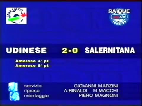1998-99 (3a - 26-09-1998) Udinese-Salernitana 2-0 [M.Amoroso,M.Amoroso] Servizio D.S.Rai2