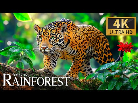Amazon Rainforest Animals 8K 🐾 Discovery Relaxation Wonderful Wild with Nature Sounds & Calm Piano