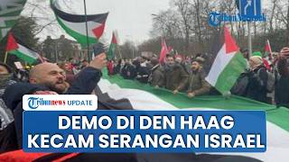 Demo di Den Haag Serukan Tolak Serangan Israel di Lebanon, Sebut Jangan Percaya Trump dan Israel