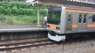 JR209系1000番台中央線西国分寺駅到着・発車シーン2019年6月（トタ82編成）【4K・スマホ撮影Xperia XZ2 Premium SOV38】