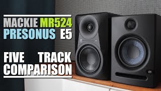 Video thumbnail for Mackie MR524 vs Presonus Eris E5  ||  5 Track Comparison by DSAUDIO.review