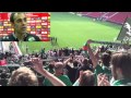 Mainz 05 - Werder Bremen (12.4.2014) - Gänsehaut im Werderblock nach Abpfiff