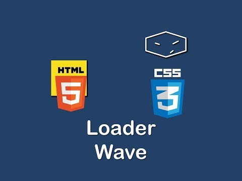 loader wave with html and css