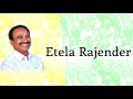 Heart Touching Etela Rajender Song Telangana Ex Minister Etela Rajender Song After Resigned