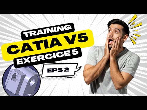 CATIA Training Course Exercises for Beginners - 5 | CATIA V5 Part Design Exercises