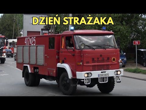 Alarmowy Przejazd Czerwonych Samochodów z miasta i gminy Brzeziny z okazji Dnia Strażaka 2025