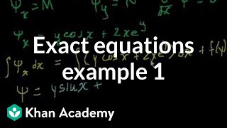 Exact Equations Example 1