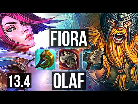 FIORA vs OLAF (TOP) | 3.0M mastery, 14/2/8, 1000+ games, Legendary | KR Master | 13.4