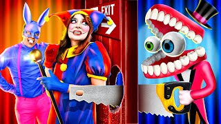 Pomni Vs Caine! The Amazing Digital Circus in REAL Life | From KEN to CAINE Makeover with Gadgets