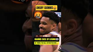 Giannis FUMING at 4th LOSS in a row😭
