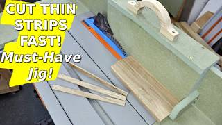 Struggling with Cutting Thin Strips? Build THIS Simple Table Saw Jig!