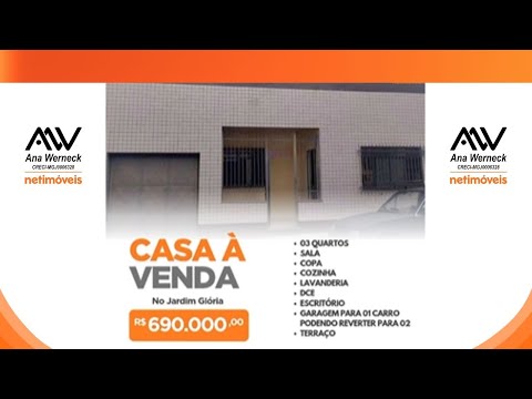 Casa Linear no Coração do Jardim Glória | JF (R$ 690 mil) - RARIDADE