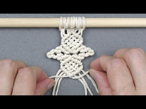 Macrame ABC pattern sample 17