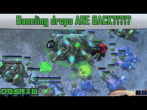 LotV PvZ - Baneling drops ARE BACK?!?!?