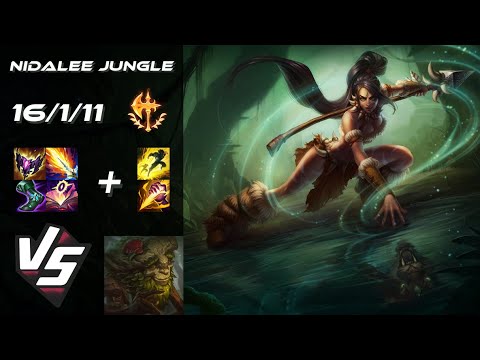 JUNGLE Nidalee vs Ivern - EU Challenger Patch 14.11