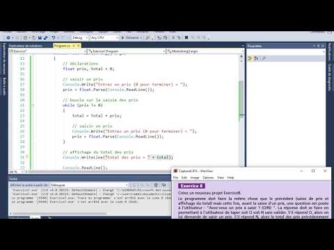 Bases de la programmation n°9 procédural exercice8 boucle while