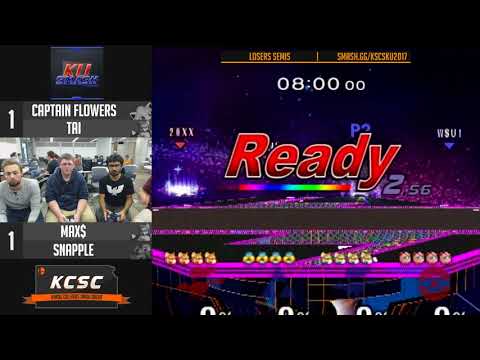KSCS @ KU SSBM - Captain Flowers & Tai Vs. Max$ & Snapple - Doubles Losers Semis